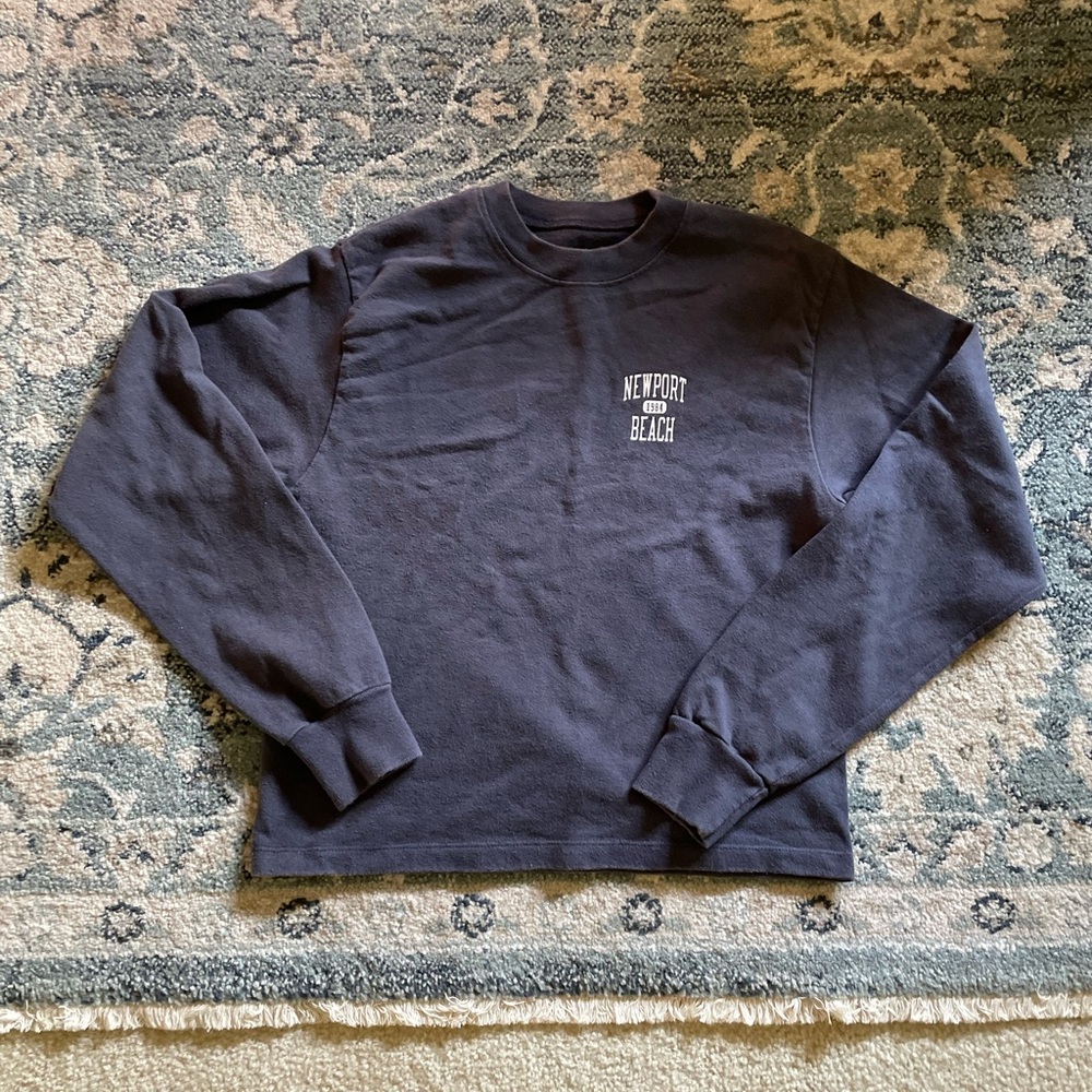 Brandy Melville navy crewneck sweatshirt pullover